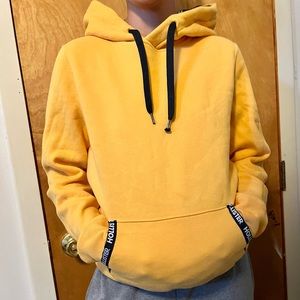 Hollister yellow hoodie, size men’s small